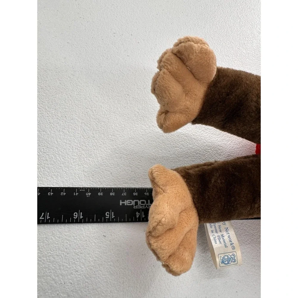 Vintage Curious George Christmas Holiday Plush Monkey Santa Toy‎ Network Stuffed